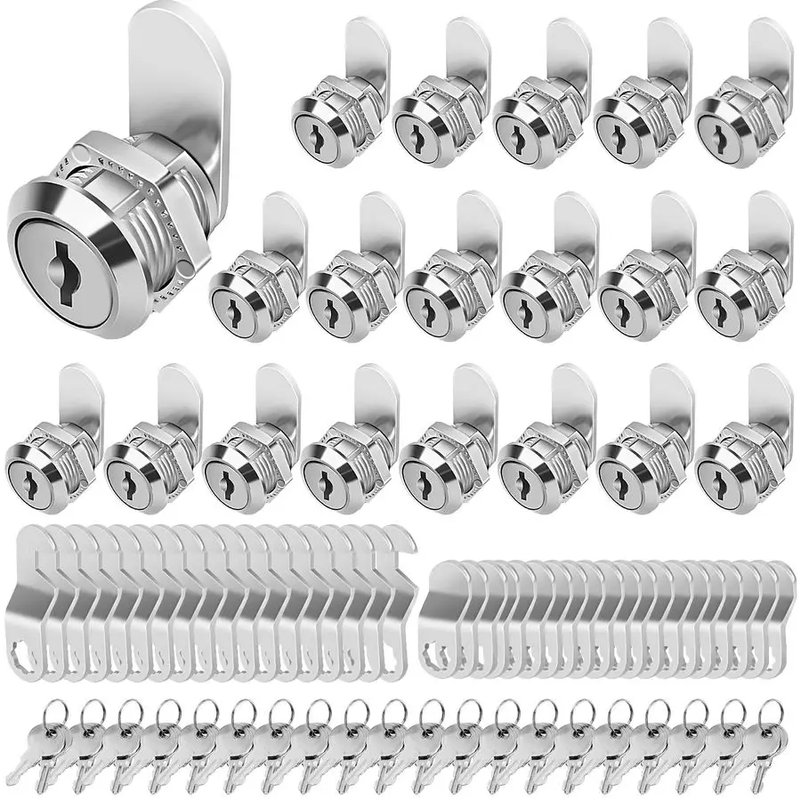 

Cabinet Locks with Keys, 5 8 Cam Locks Keyed Alike, Tool Box Lock for Truck Pickup Mailbox Cabinet Cam Lock Toolbox Lock Replace