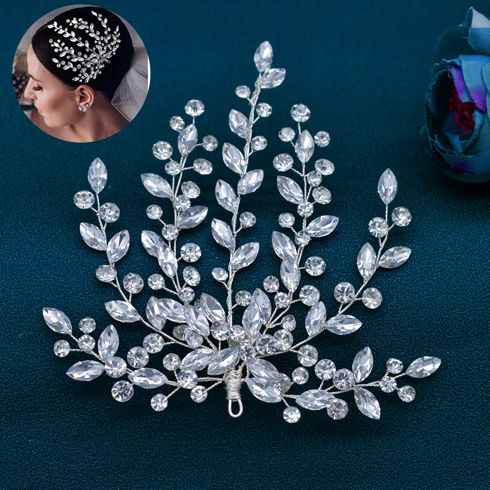 

DZ112 Rhinestone Headbands for Woman Wedding Tiara Charm Bridal Bridesmaid Hair Accessories New Bride Queen Girl Party Gifts