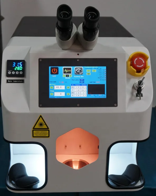 보석 레이저 용접기 60W 100W 150W 200W YAG 금은백금 보석 레이저 스팟 용접 납땜 수리 기계