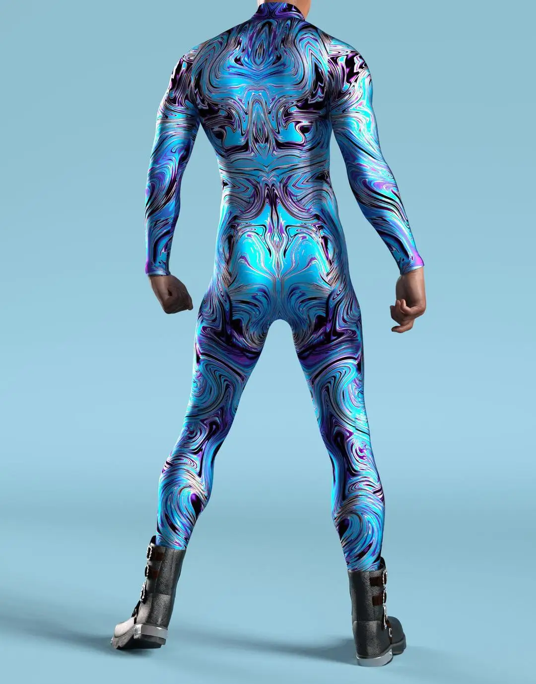 Cooler Rüstungs-Cosplay-Bodysuit Cosplay-Jumpsuit Steampunk-Punk-Kostüm Halloween-Party-Show-Auftritt Herren Zentai-Anzug 2026 – Detail 8