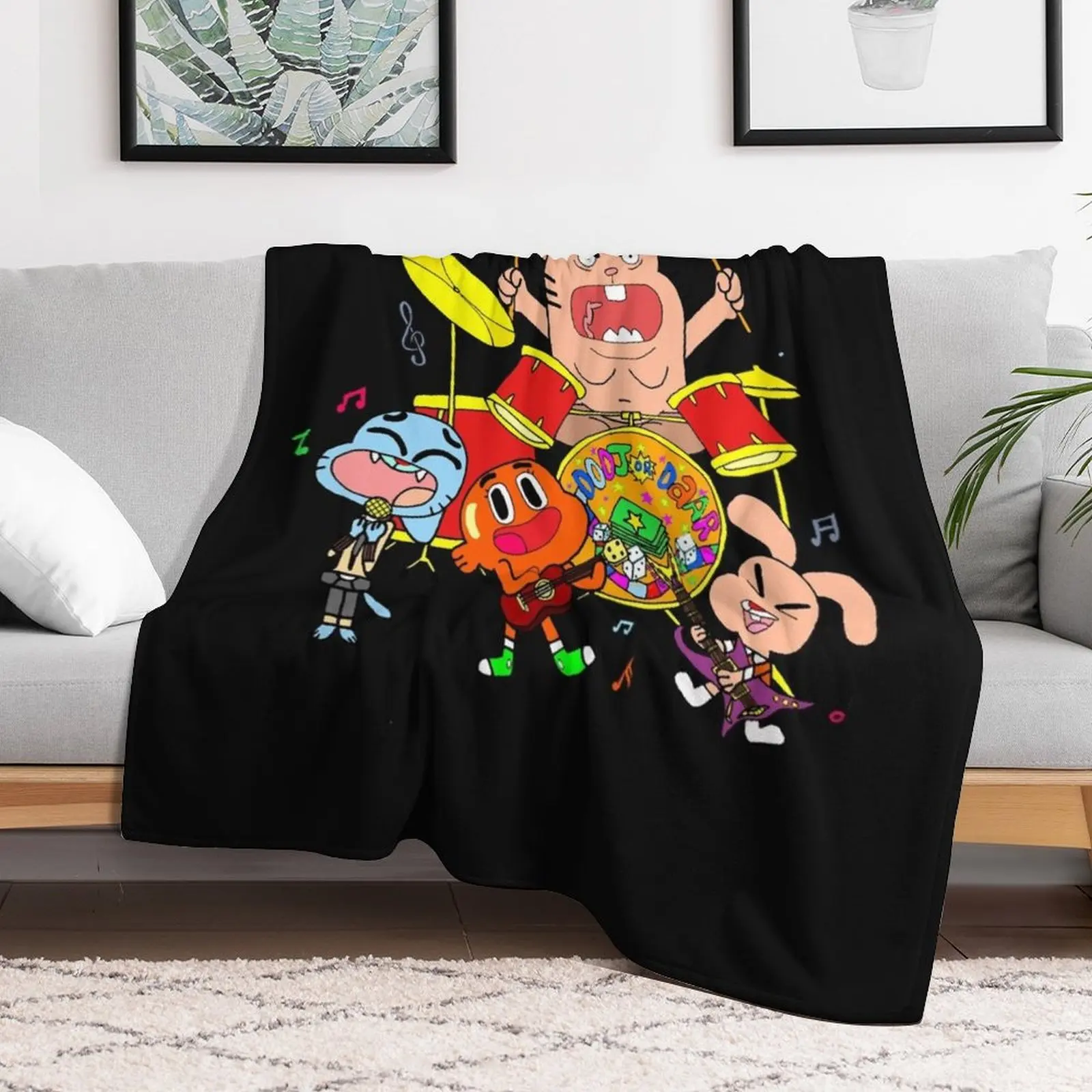 The Band (The Amazing World Of Gumball) Essential T-Shirt Throw Blanket Weighted Blankets For Bed Single Blankets