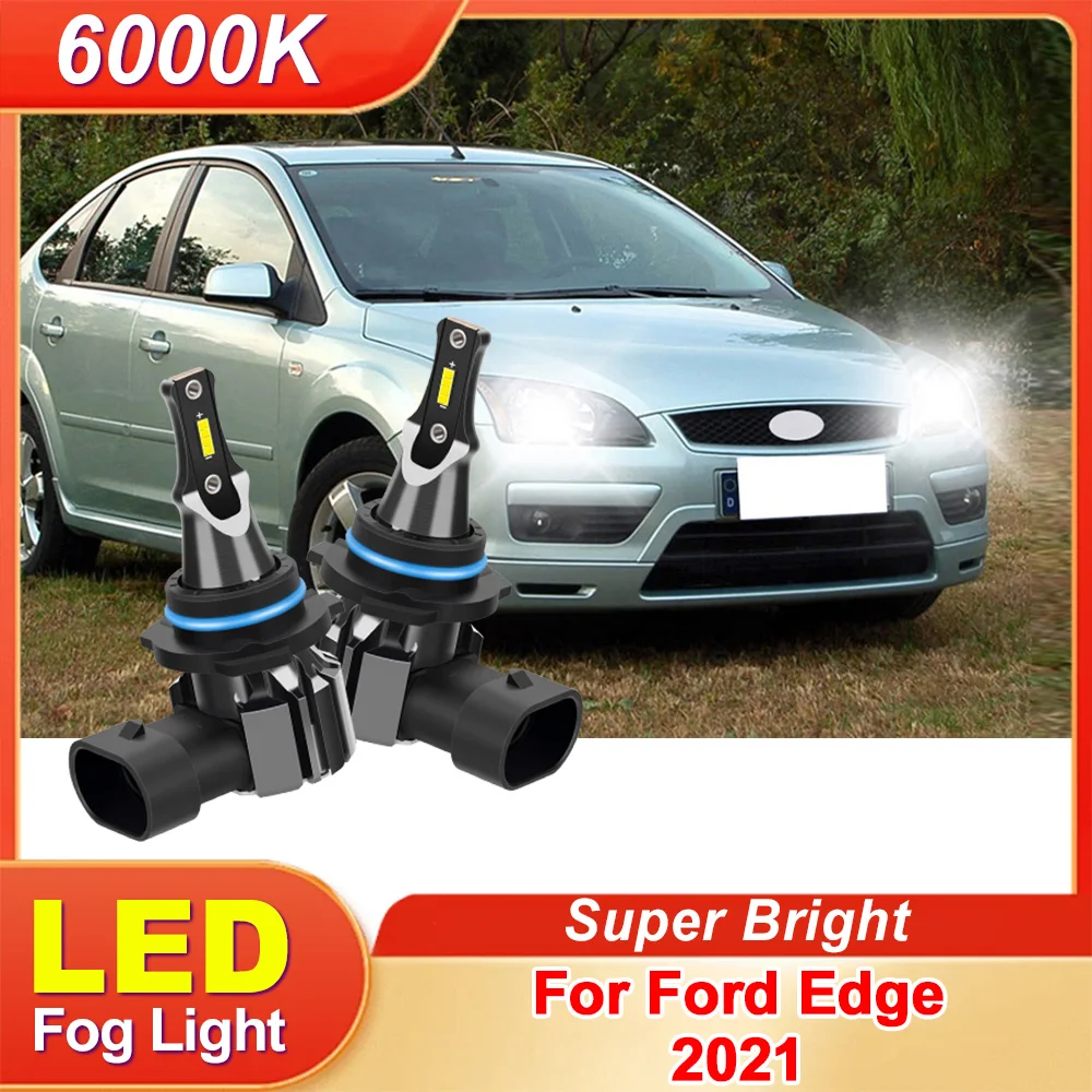 

Для Ford Edge 2021 светодиодные передние противотуманные фары 6000K белый 9006 HB4 200 Вт высокая мощность 360 градусов освещение автомобильные противотуманные фары 30000LM