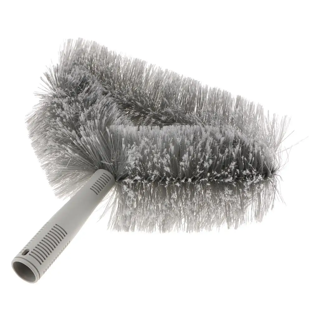Ceiling Fan Duster Cleaner with Heavy Duty Bristles Cobweb Brush for Hard to Reach Indoor Corners