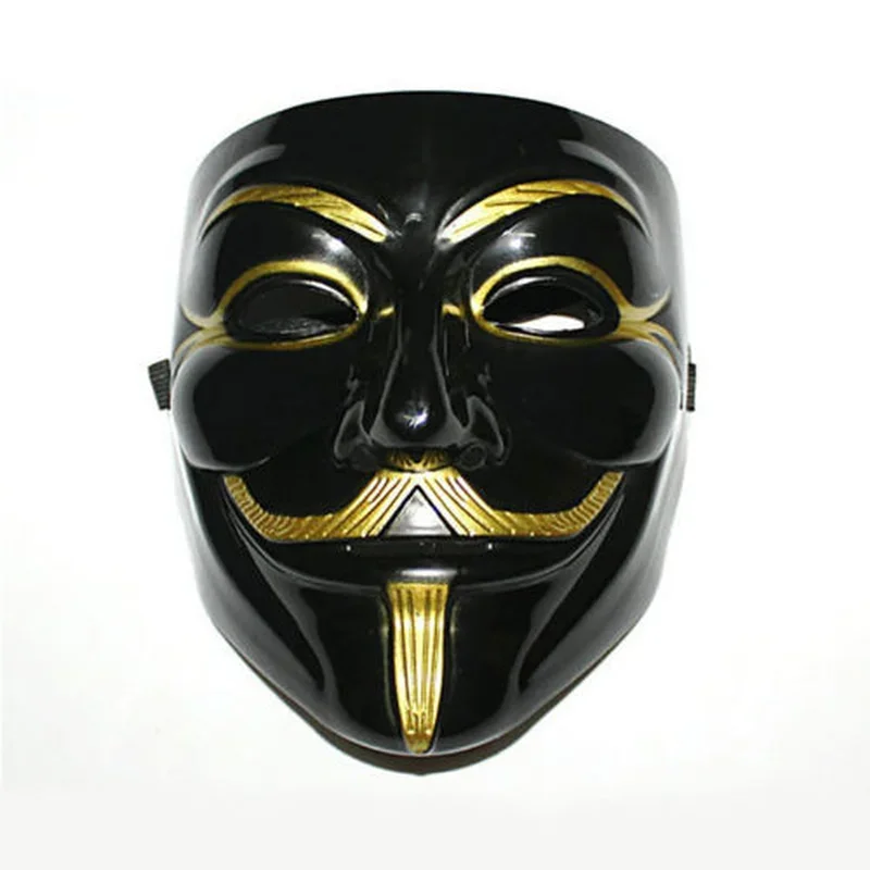 Adult Halloween Christmas Party Gift Film Theme Guy Fawkes Mask V for Vendetta Anonymous Hacker Cosplay Mask for Entertainment 5