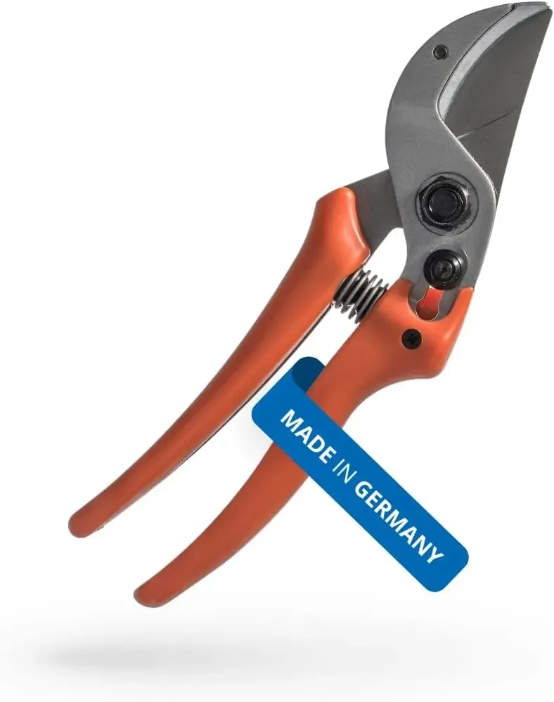 

15 Pruning She15.107 with Bypass Geometry for Small to Medium Hands - Curved, Non-Stick Coated Blade Ideal for Cutting Hard Wood