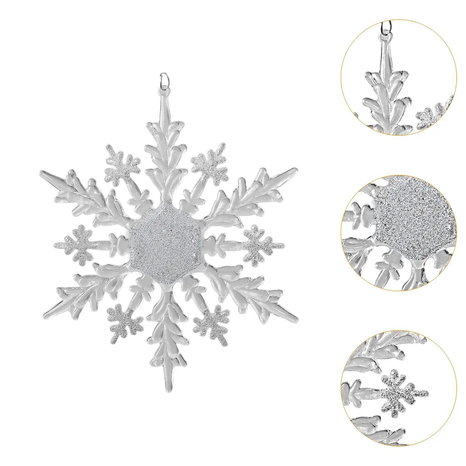 Pendentif Flocon de Neige pour Arbre de Noël, Décoration pour Cheminée Murale Intérieure, Mariage à la Maison