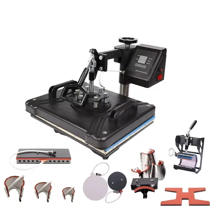 13 In 1 Heat Press Machine Pen Press Machine Sublimation Printer Shoe Transfer Machine Heat Press For Mug /Hat/ T Shirt /Bottle