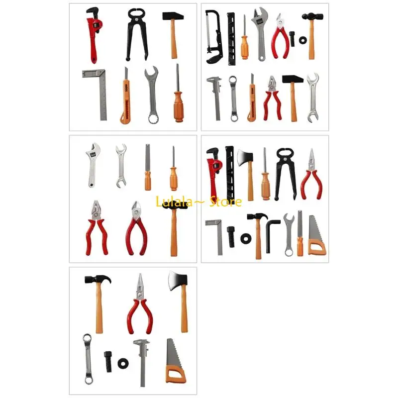 

Y4QA Kids Construction Role Playing Tools Toy Realistic Toolbox Toy Educational Gift