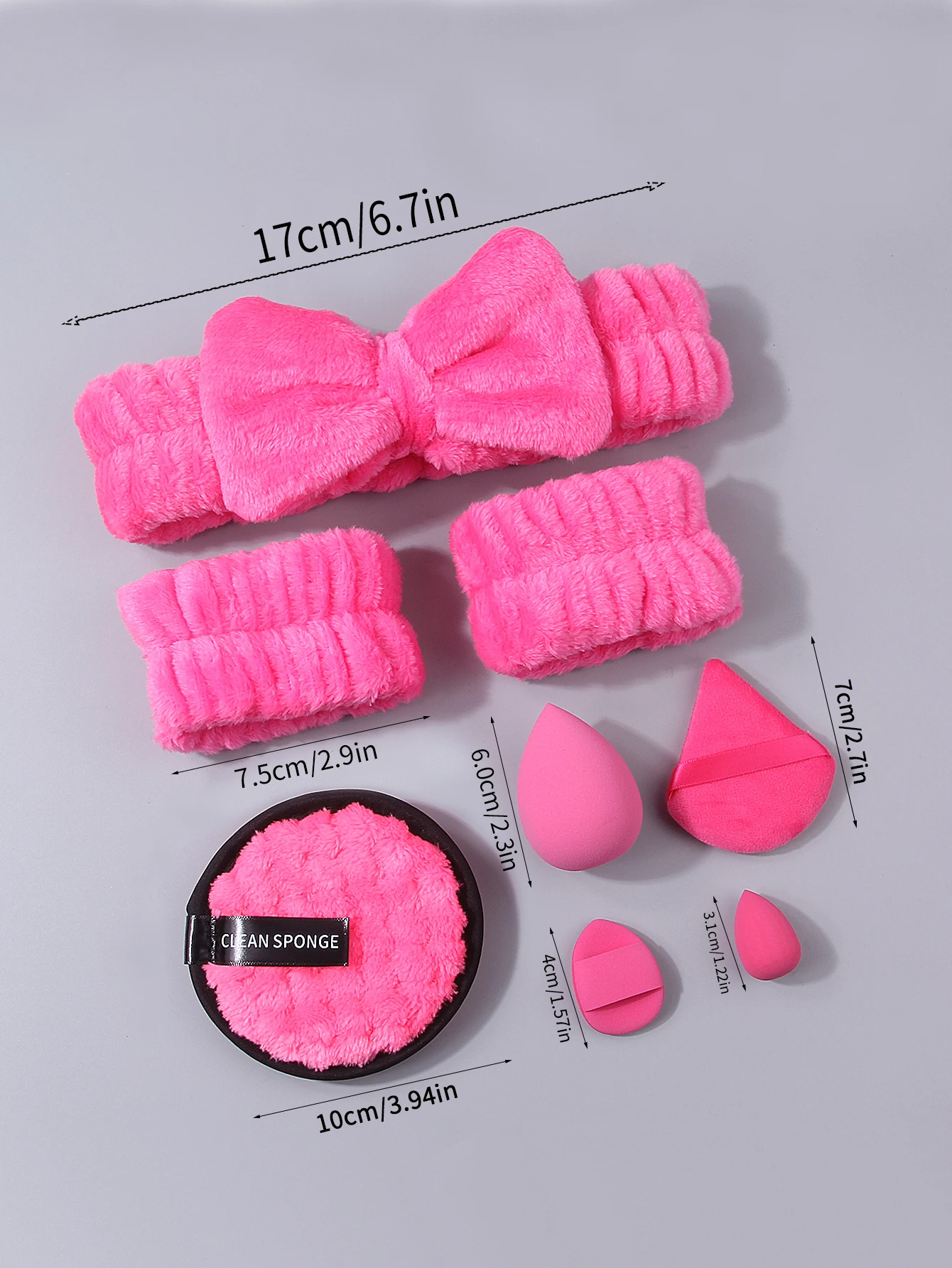 20 قطعة مجموعة مستوى المظهر العالي مجموعة منظف للوجه + إسفنجة فائقة النعومة لبودرة البيض + نفخة منظف للوجه كبيرة #6