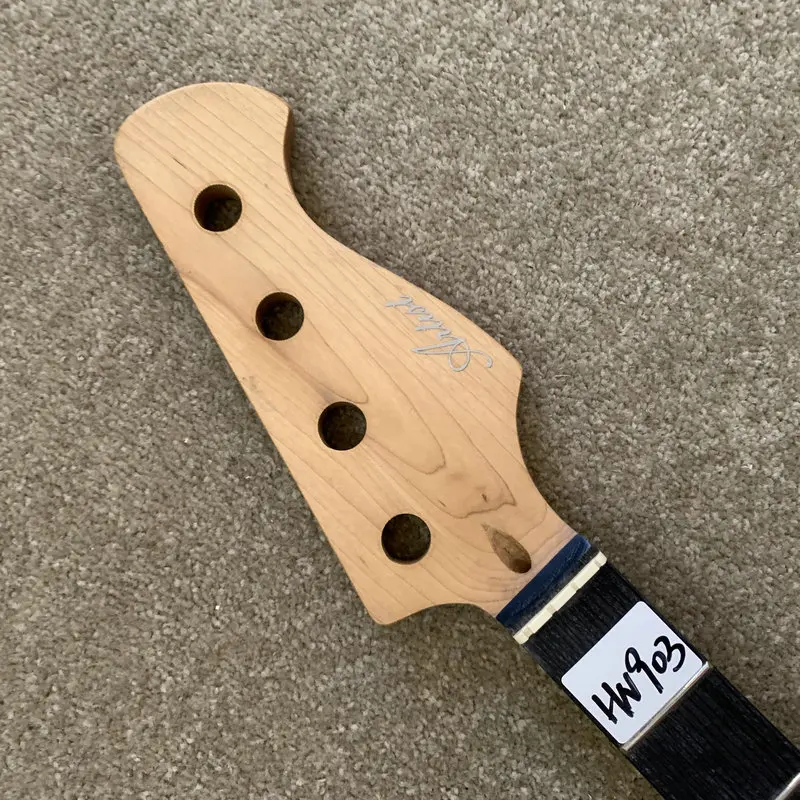 HN903 4 String Electric Bass Neck Unfinished Genuine Artist Authorised Produced 20 Frets 864 Scales DIY Replace Guitar Parts