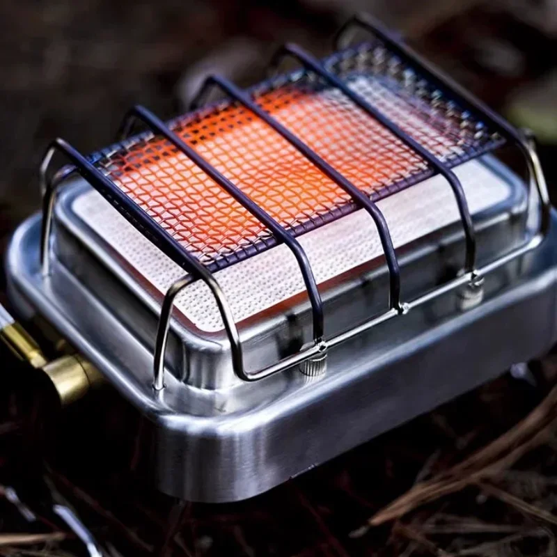 Outdoor 304 Stainless Steel Infrared Radiation Stove Multi-function Camping Gas Burner Stoves Portable Generation 1800W