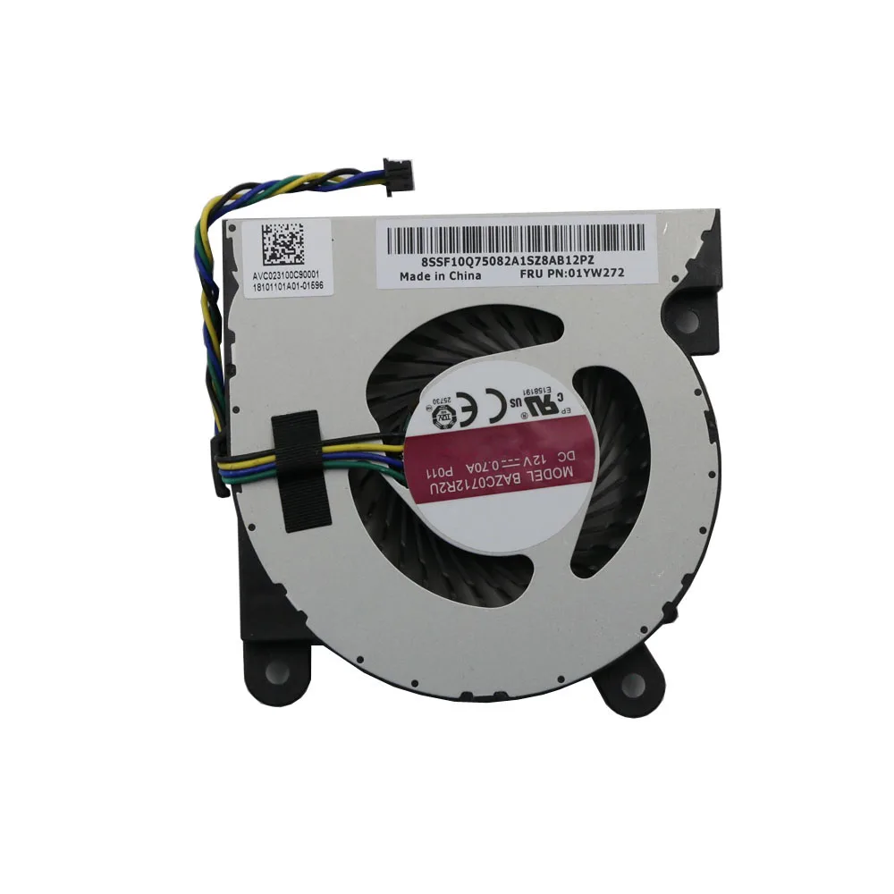 CPU Cooling Fan For Lenovo AIO 730S-24IKB All-in-One For Ideacenter M60e Tiny Desktop For ThinkCentre 01YW272 BAZC0712R2U P011