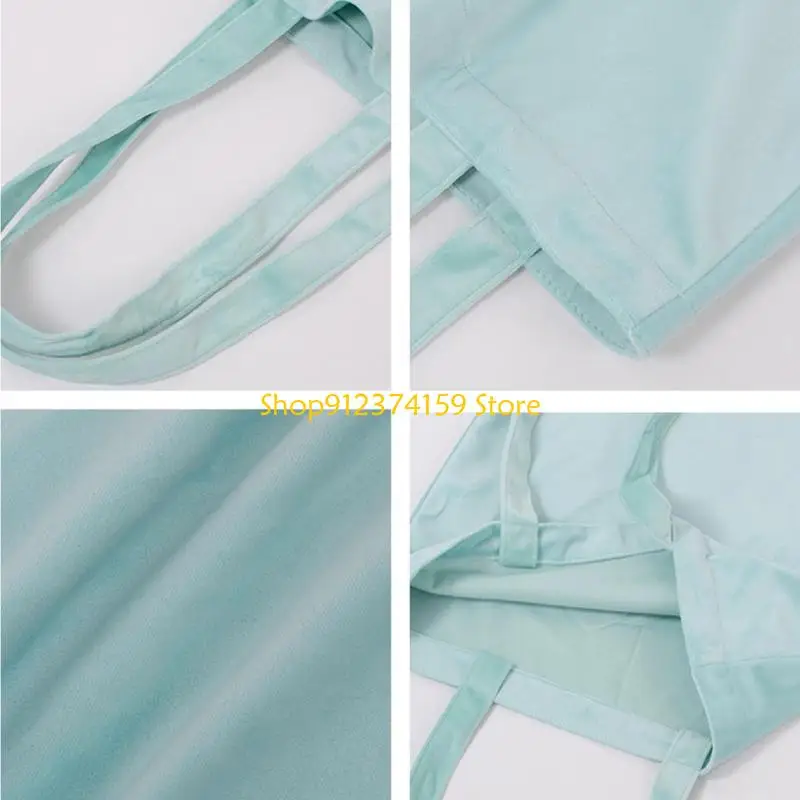 G5AE Solid Color Bag DIY Hand Painted Shoulder Bag Casual Large Tote Bag Handbag All-match for Family Gatherings