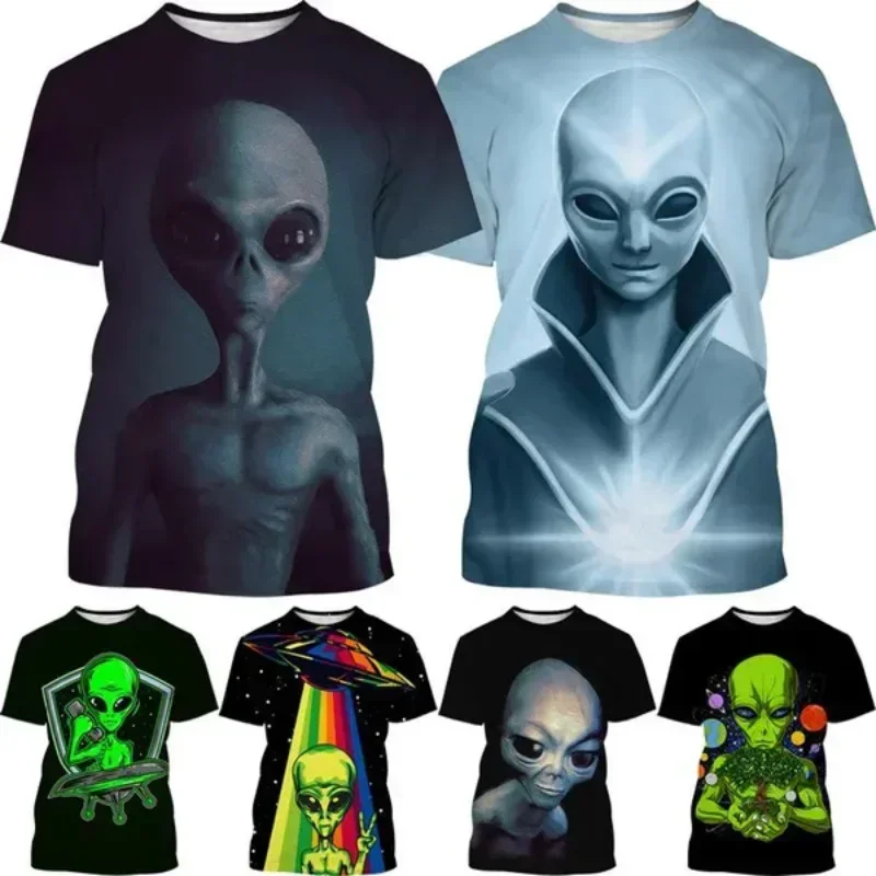 

Fun Alien Summer Friday3D Printed Quick-Drying Breathable Sports Couple Hipster Pliant Size Solo Leveling T-shirt