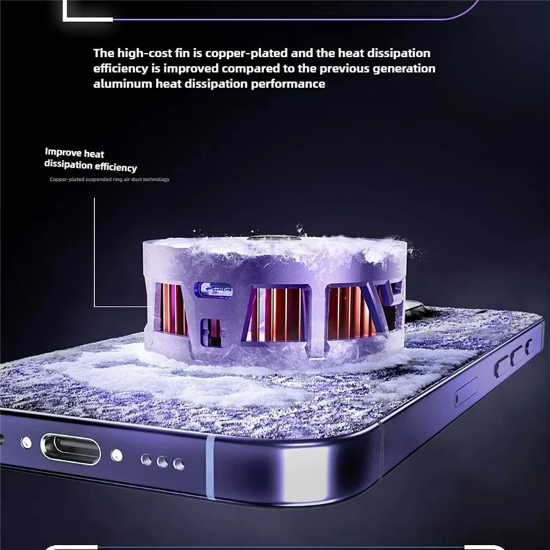 

Magnetic Phone Universal Game Cooler Semiconductor Ice Cooling Radiator Summer Refrigeration Artifact GD35 Magnetic Mobile Phone