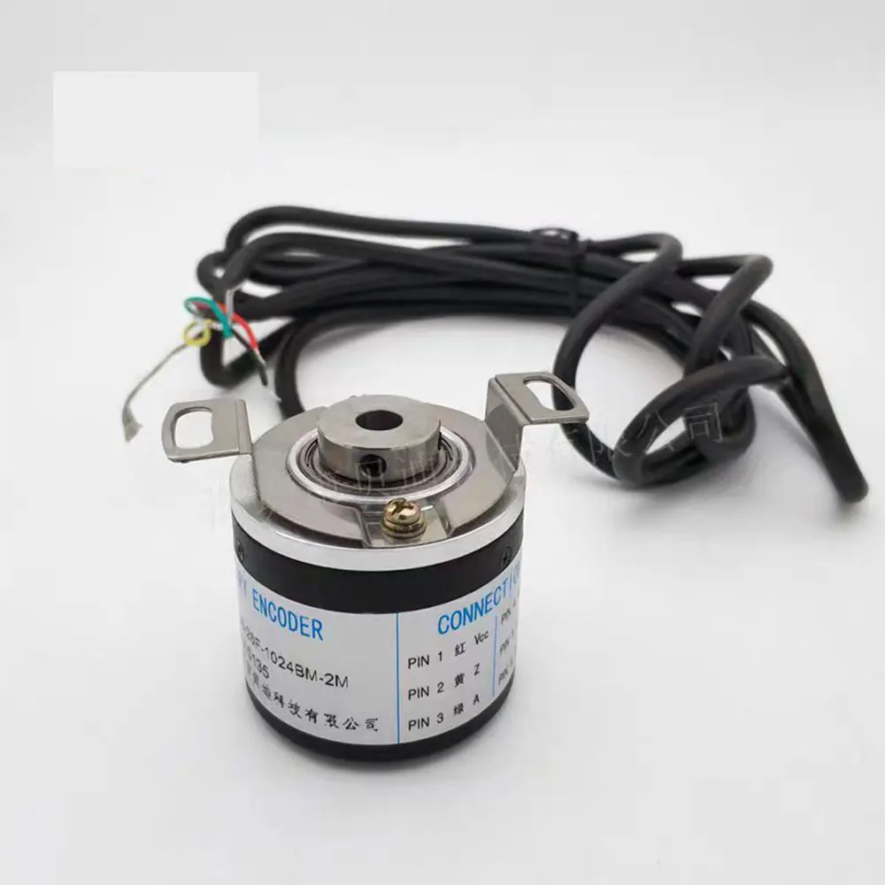 Hollow shaft encoder incremental rotary encoder pulse 100 500 1024 3600 encoder