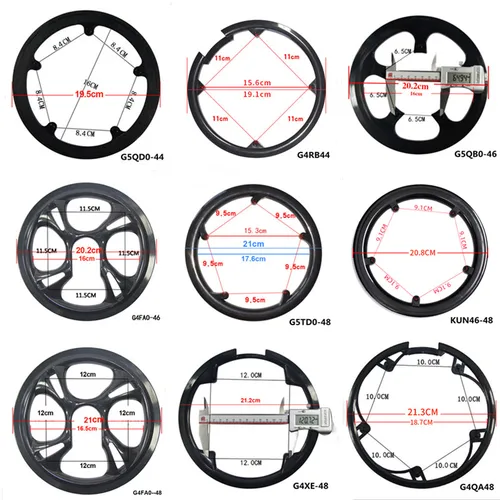 Protección de piñón de bicicleta de montaña y carretera, Protector de manivela, cubierta protectora de anillo de rueda de cadena de bicicleta 32 42 44 46 48 50 52T