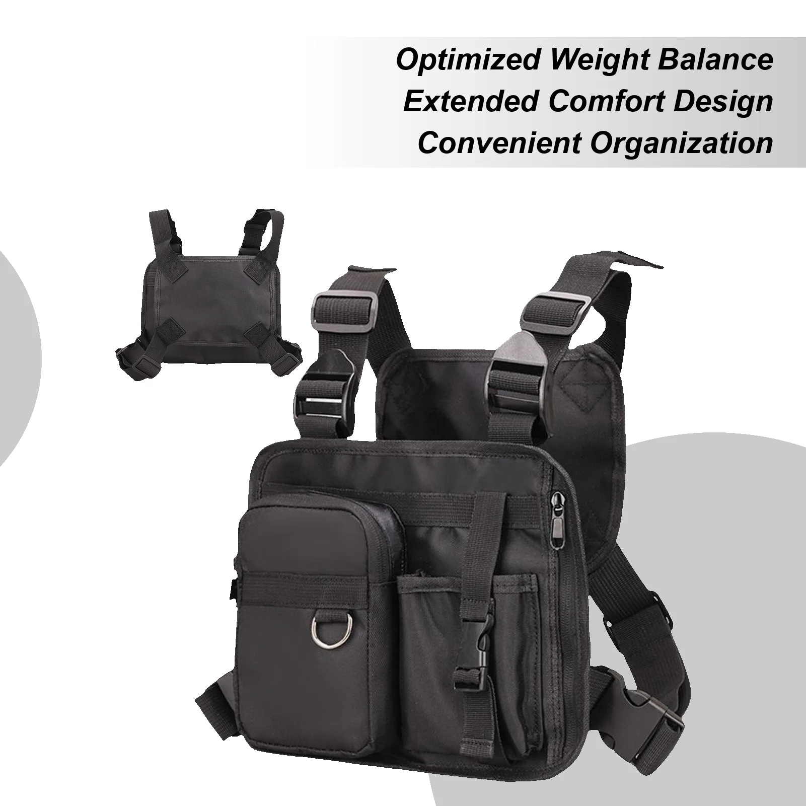 

Спортивная нагрудная сумка для мужчин, нагрудная сумка, жилет для бега, рюкзак для организации и хранения, сумка для пеших прогулок, путешествий, мужчин, женщин, бегунов