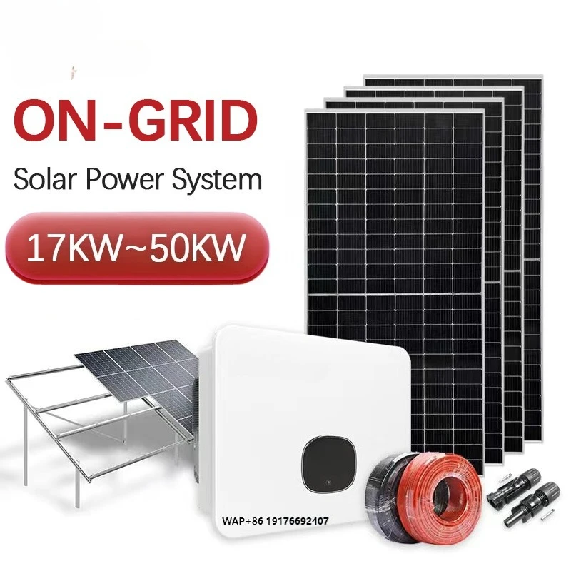 Best Price Complete Full Set 17kw 20kw 30kw 50kw Solar System on Grid Solar Energy Storage System  Home Use