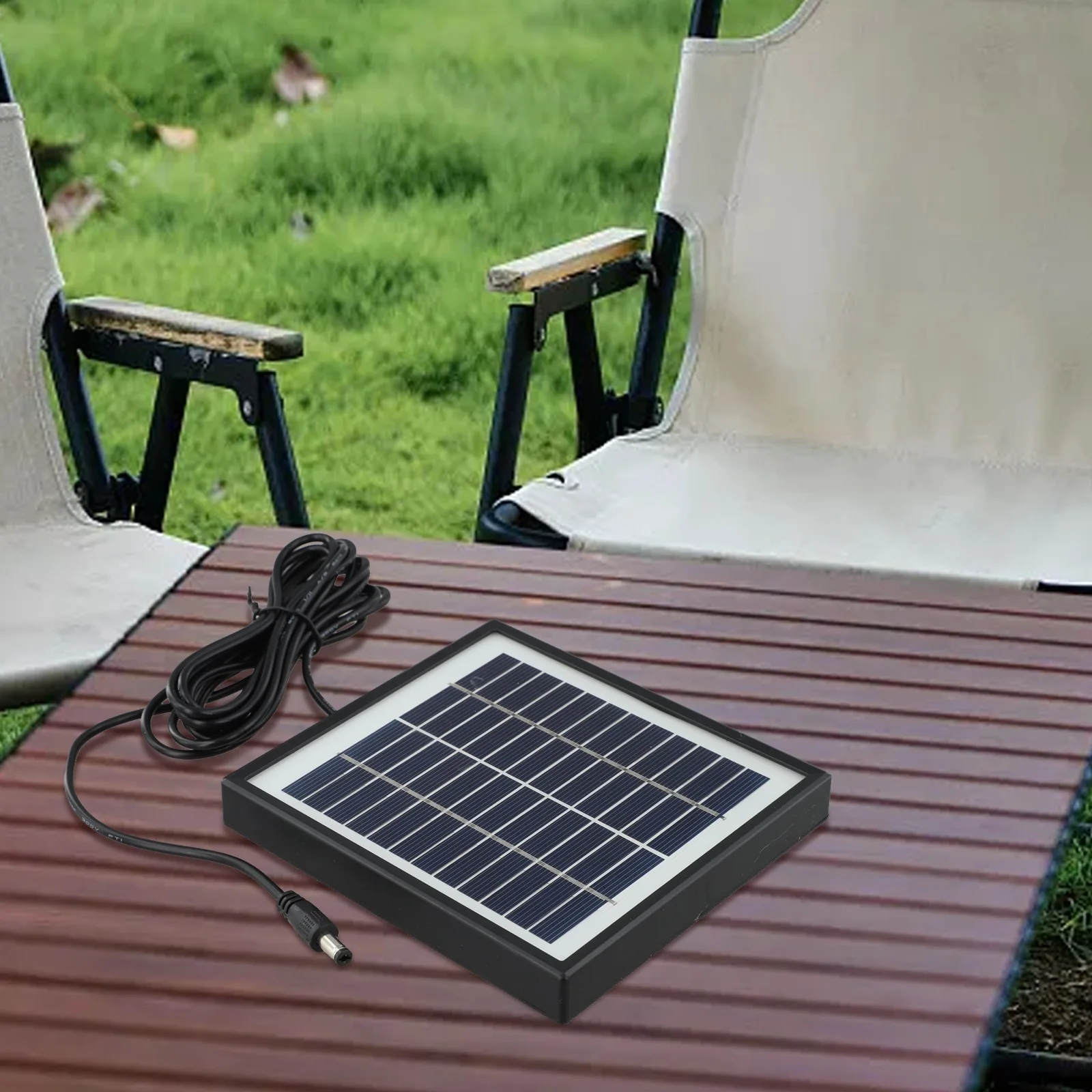 Optimize Your Energy Needs Compact Portable Solar Battery Charger (5W/12V) For Car And Boat Usage With A Long Connecting Cable