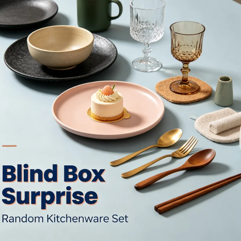 Nordic Light Luxury Tableware Mystery Blind Box Random Independent Dinnerware Pieces Unpredictable Random Delivery