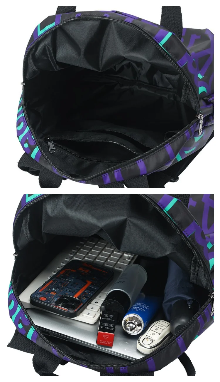 New Fashion Women Backpack Multi functional Waterproof Oxford Cloth Shoulder Bag Lightweight Ladies Travel Bag Shopping Backpack
