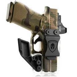 Fit Glock 17/19/19X/44/45 (GEN 1-5) & 23/32 (GEN 3-4) Glock 43/43X/ Taurus G2C/G3C/G2 IWB Clear Holsters With Claw Right Gun Bag