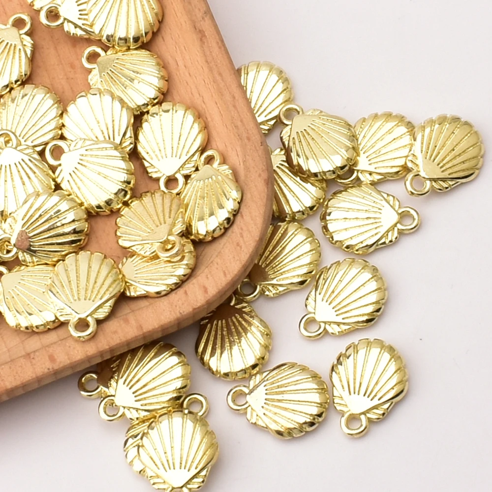10pcs/lot CCB Big seashells pendant DIY accessory material for jewelry making