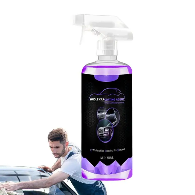 

Car Wax Polish Spray 500ml Automobile Paint Coating Agent Long Lasting Brighten Car Cleaning Spray For Car Maintenance Supplies