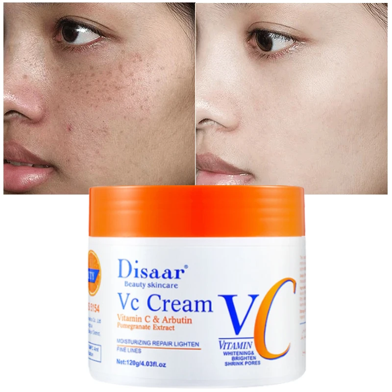 

Vitamin C Face Cream 120g Whitening Cream Anti-Aging Moisturizing Fade Acne Marks Brightening Nourish Repair Face Skin Care