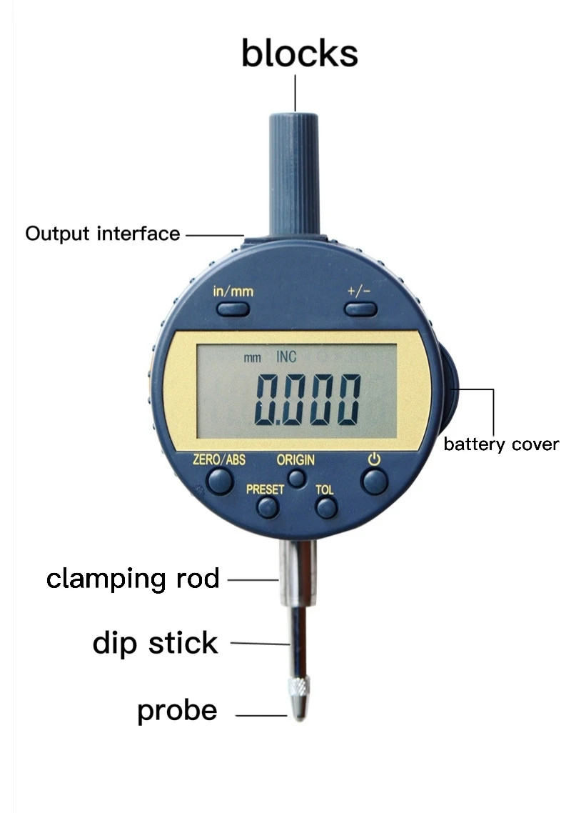 Indicadores de Dial electrónico de acero inoxidable, Micrómetro de altura, herramienta de medición manual, resistente al agua, Industrial, personalizado