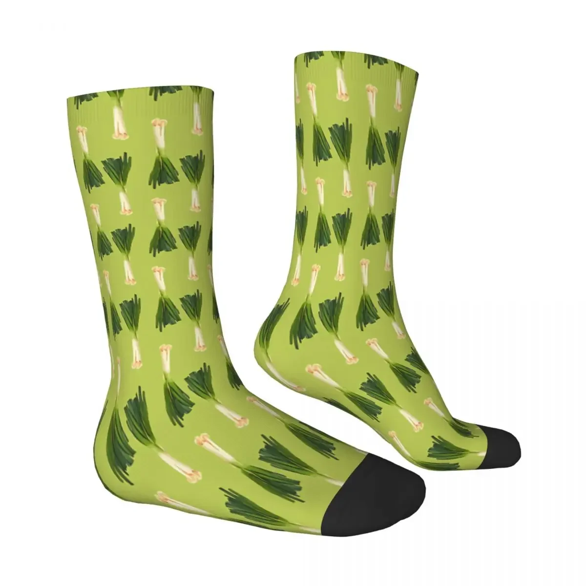 Leek Pattern Vegetable Socks Male Mens Women Winter Stockings Hip Hop