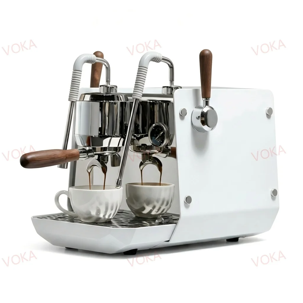 Semi-Automatic Commercial Grade Espresso Maker | Dual Stainless Steel Boiler PID Smart Control Adjustable Pre-Infusion Italian