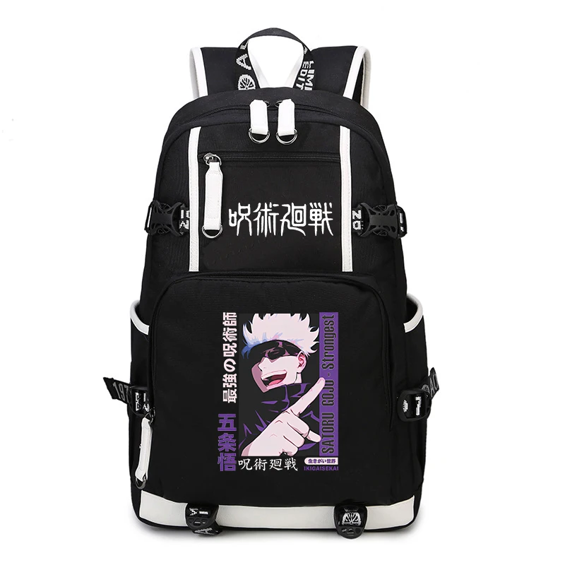 Jujutsu Kaisen anime print student schoolbag youth backpack outdoor travel bag kids back to school gift