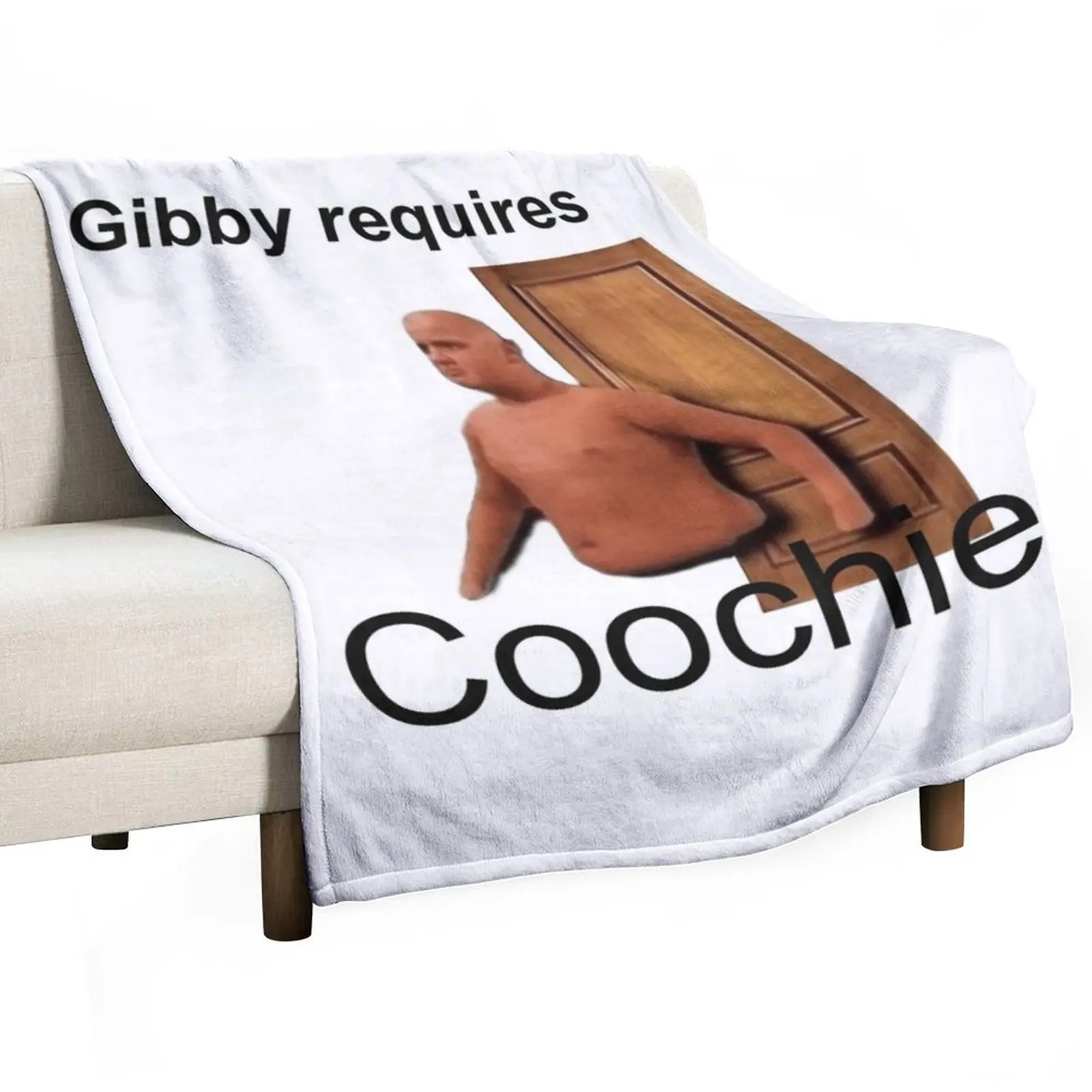 Gibby requires coochie Throw Blanket Hairys Kid'S anime Beautifuls Blankets