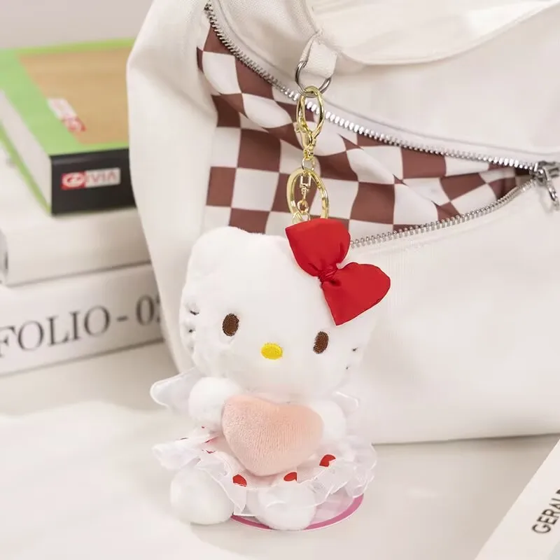 Sanrio Hello Kitty Series Plush Pendant School Bag Backpack Kawaii Pendant Key Ring Plush Toy Birthday Gift view 5