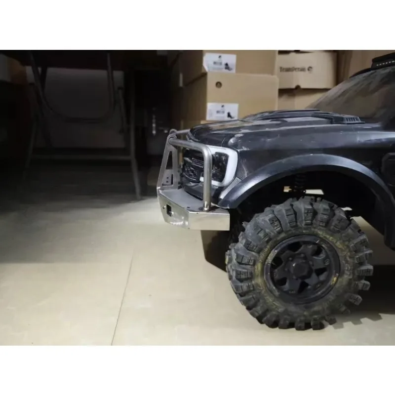 Metal Bull Bar Front Bumper for CROSSRC EMO XX2 XXL2 1/5 Scale RC Crawler, One-Piece Sheet Metal, Bolt-On Upgrade Accessory