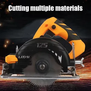 Multifunktionale elektrische kreisförmige Säge, Schneidemaschine mit hoher Kraftplatte, Hausmeistmaschine, Holz, Stein, Fliese 12 Hauptverkaufskürzung Fleisch Electo Serra - №1