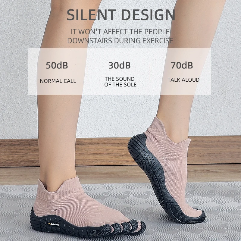 GallonShark 5 Finger Shoes - Knit Upper, Breathable Skin-Friendly, Yoga Fitness Training Driving Indoor Sports, Women's sandals