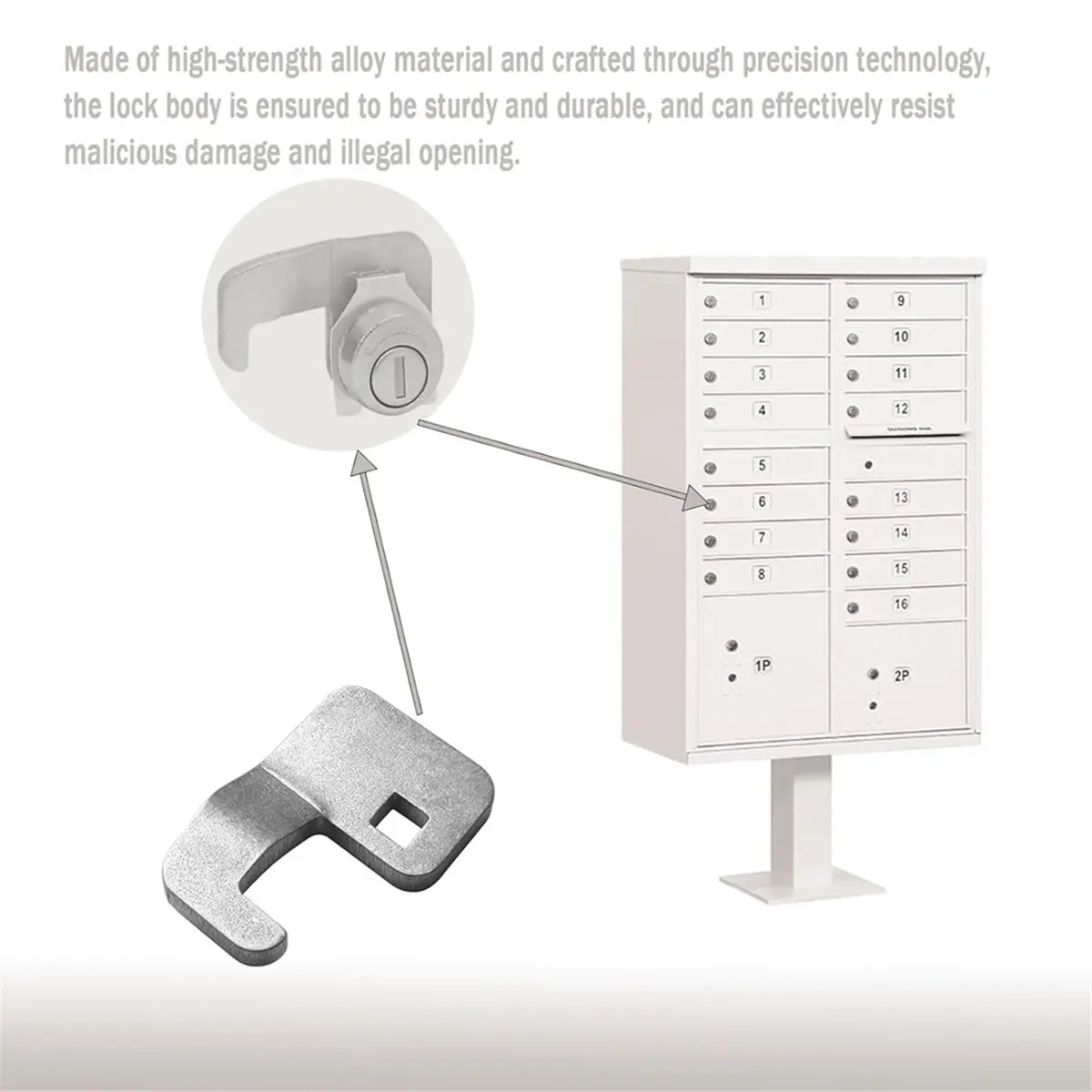 KSOL C7120 Mailbox Lock Cam for National C9100 C9200 L-1172C Mailbox Lock Heavy-Duty Cam for 1570 F Series