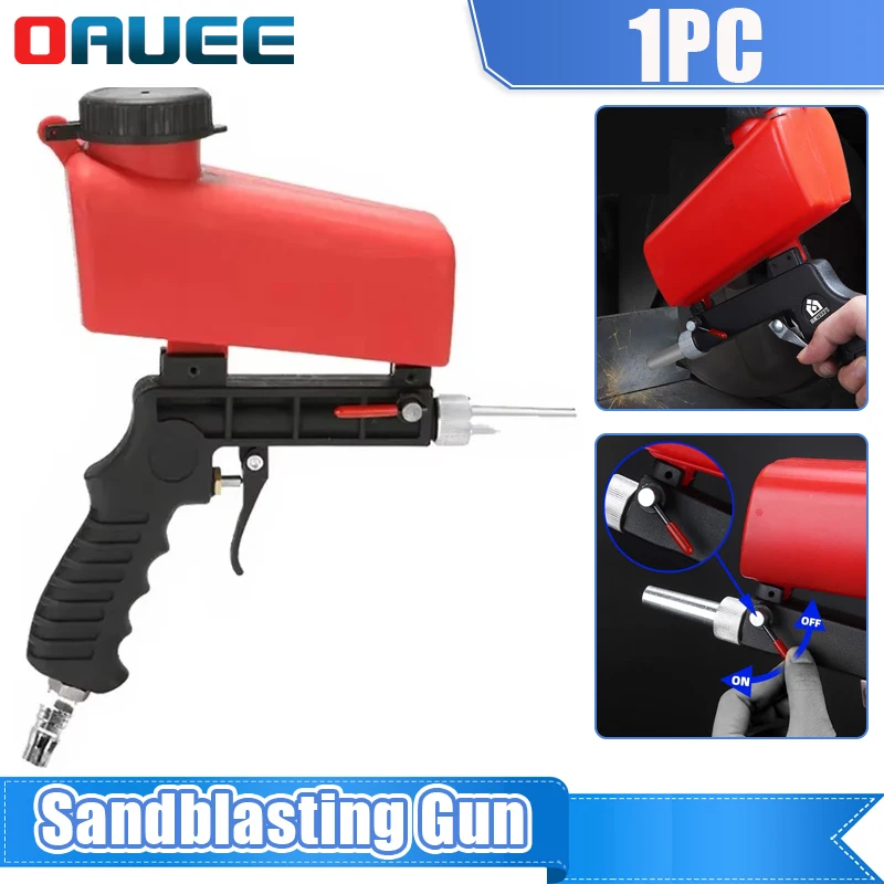 

Sandblasting Gun Sand Blaster Adjustable Sand Blasting Machine Gravity Small Portable Handheld Pneumatic Blasting Gun Set