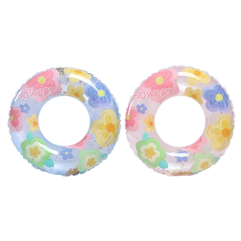 Y1UB Swimming Rings Inflatable Pool Float Flower Swimming Pool Hoop Swim Float Rings