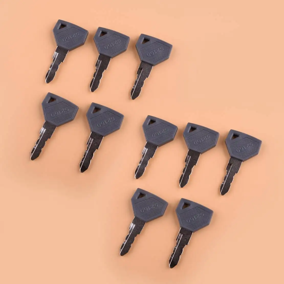 198360-52160 194155-52160 198162-52150 10pcs Ignition Key Fit for Yanmar John Deere Excavator Grader Dozer Tractor