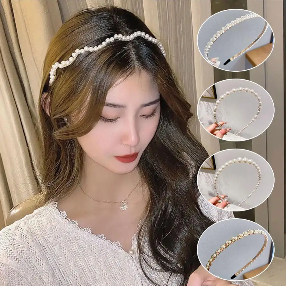 Headband Simple High-end Hairbands For Summer Women To Go Out With Super Fairy Headbands Pearl Hairband For Fairy Hair Accessory