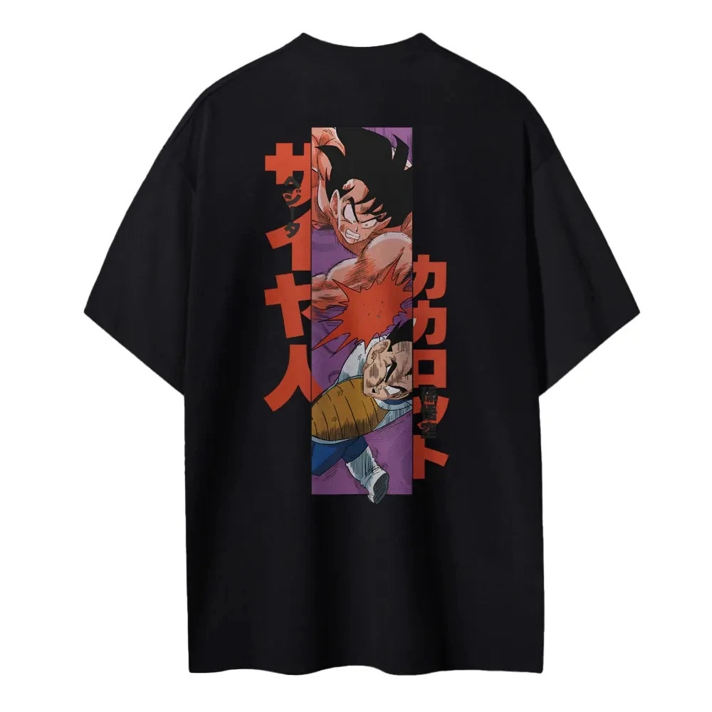 

Dragon Ball T-shirt Men's Pure Cotton Casual Round Neck T-shirt Short Sleeve Clothing Summer Sports Casual Short Sleeve Top