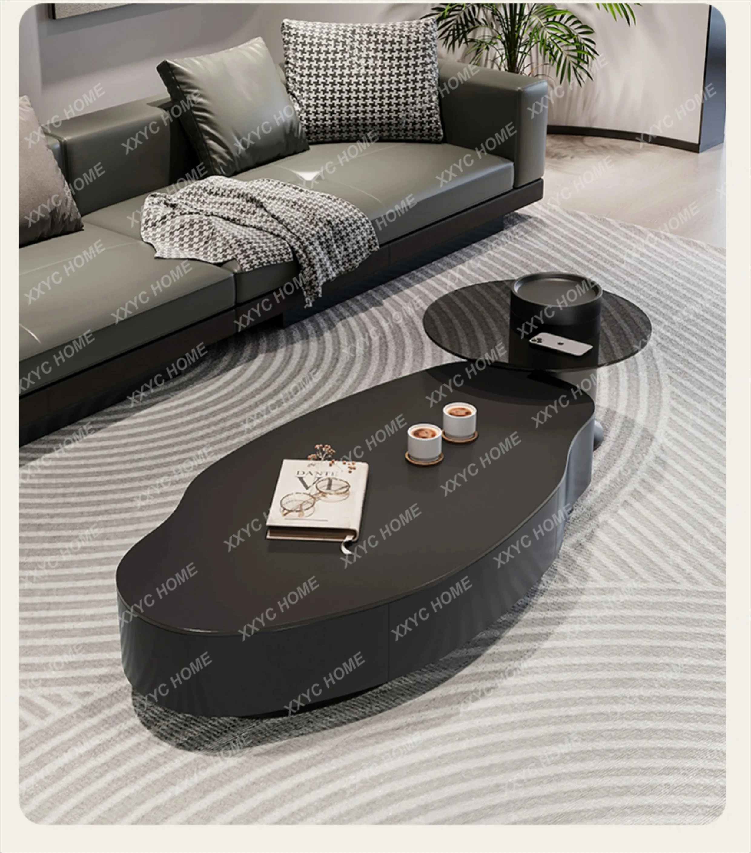 D Standing Minimalist Side Table Cheap Luxury  Kitchen  Space Saving Coffee Table Outdoor Couchtisch Salon Furnitu