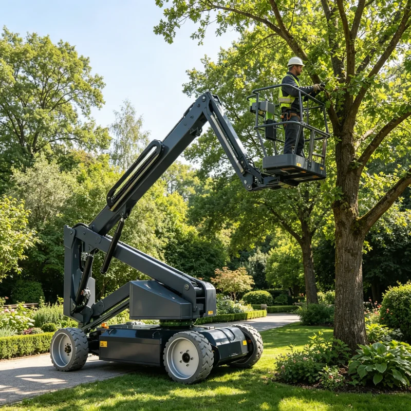 Self Propelled Articulated Boom Lift 16m Diesel Engine Aerial Platform For Large Aircraft Maintenance Tool