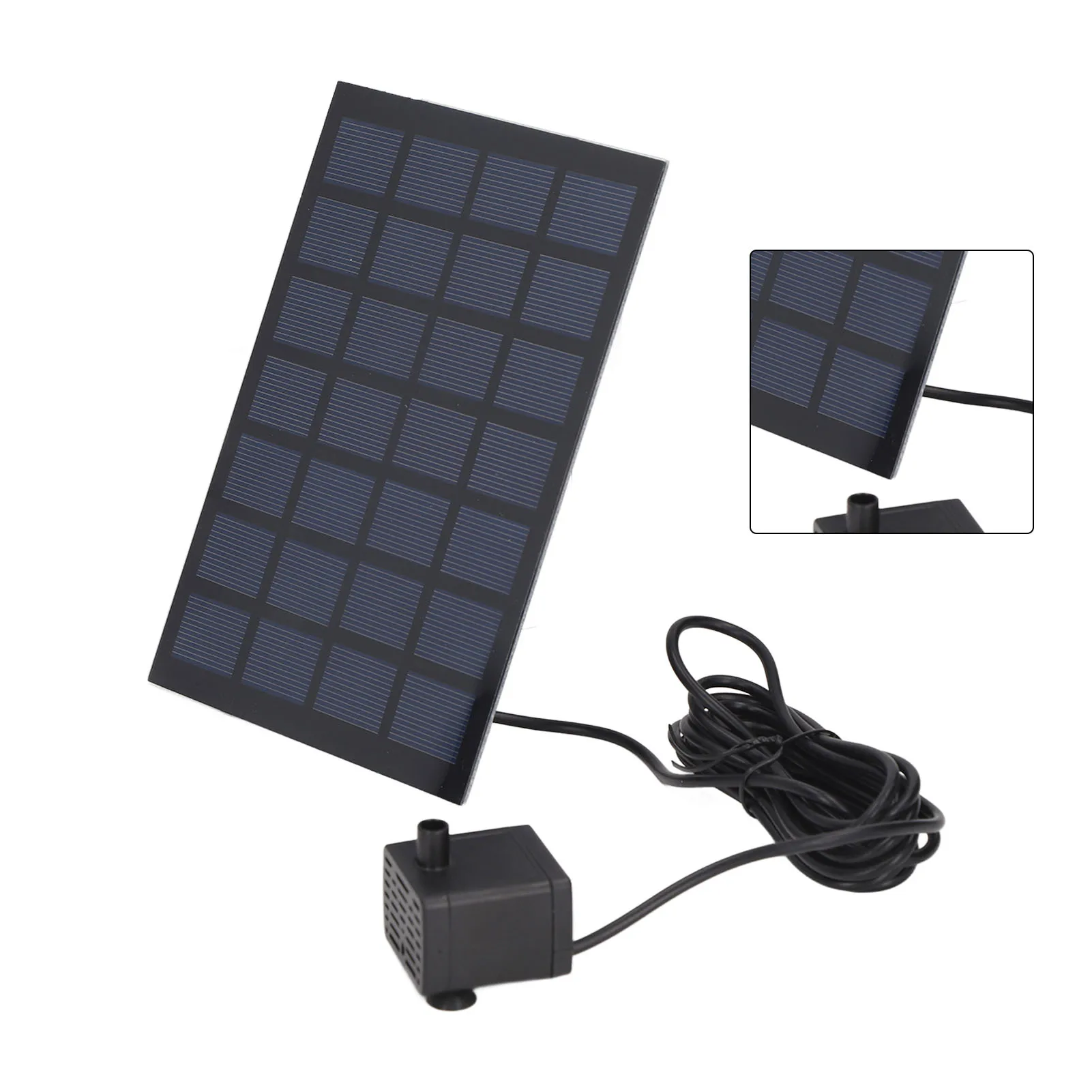 تعمل بالطاقة الشمسية نافورة مضخة محرك مباشر 6 فوهات انخفاض استهلاك الطاقة نافورة عائمة بالطاقة الشمسية للحديقة 7 فولت