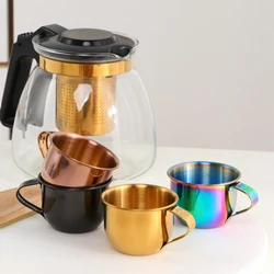 1Pc 60ml Mini Stainless Steel Tea Juice Cup Portable Stainless Steel Coffee Mug Beer Small Metal Drinking Cup Drinkware