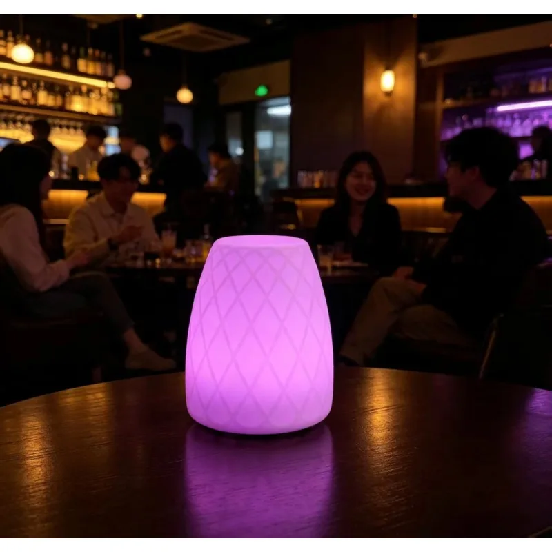 LED Light up Stool RGB Color Changing Waterproof Rechargeable Glowing Seat for Hotel Lobby Bar Lounge Event